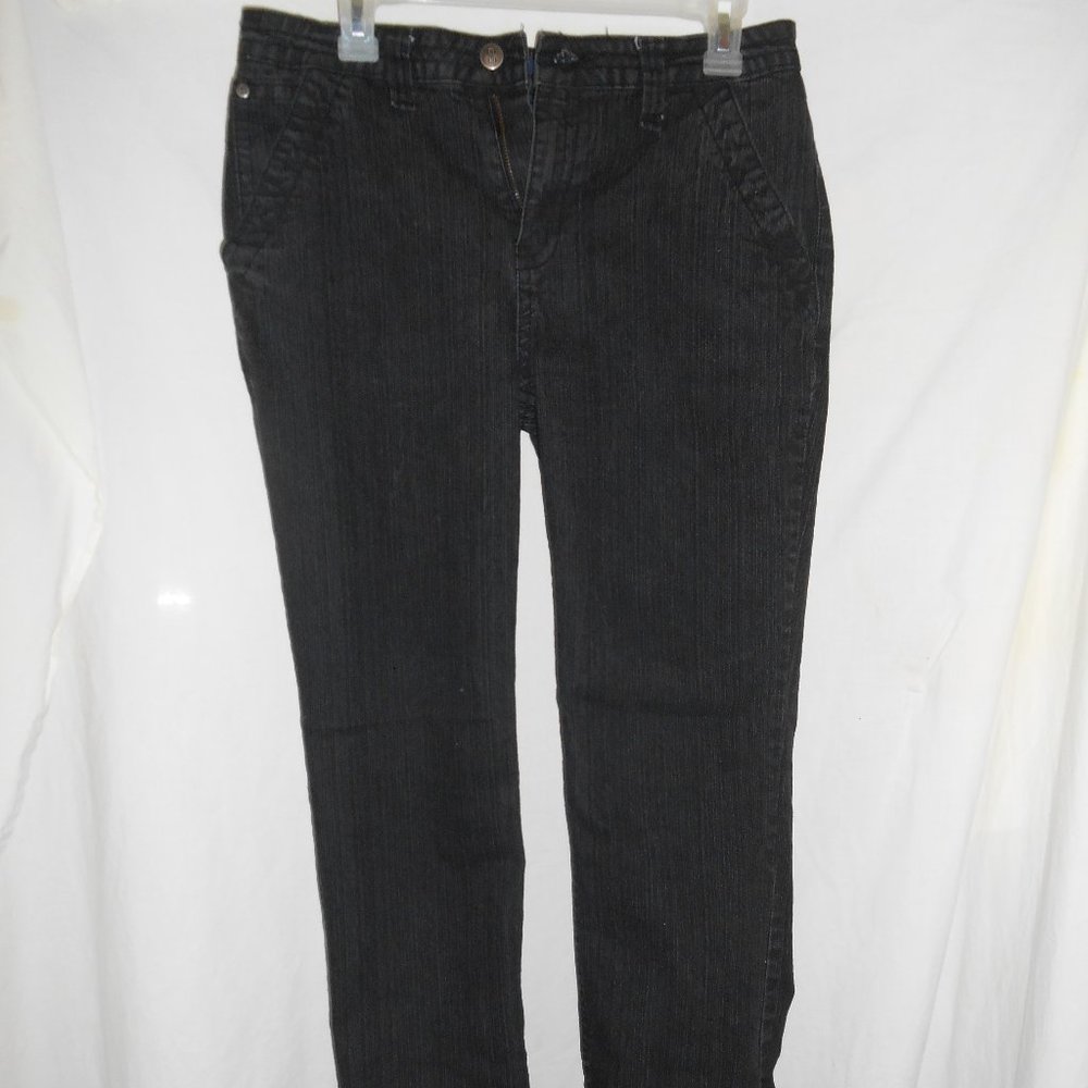 Women Bill Blass Black Stretch Skinny Jeans Size 8
